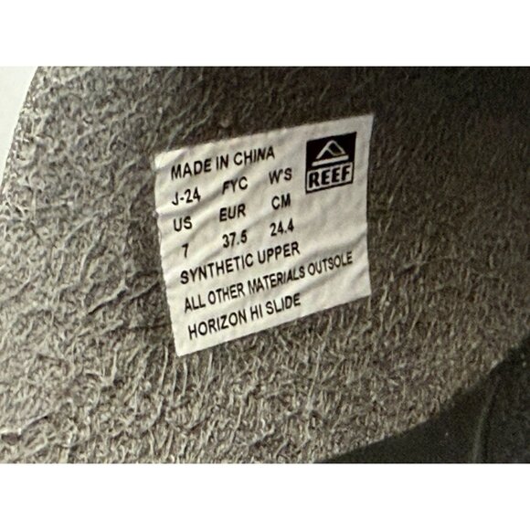 REEF Horizon Hi Slide Women's size 7 Black Platform Buckle Sandals Boho - Picture 8 of 8